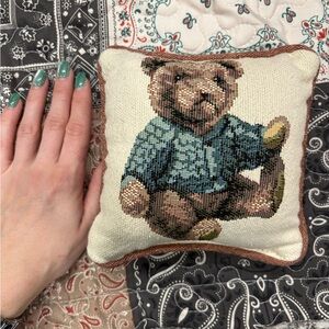 Small Teddy Bear Throw Pillow